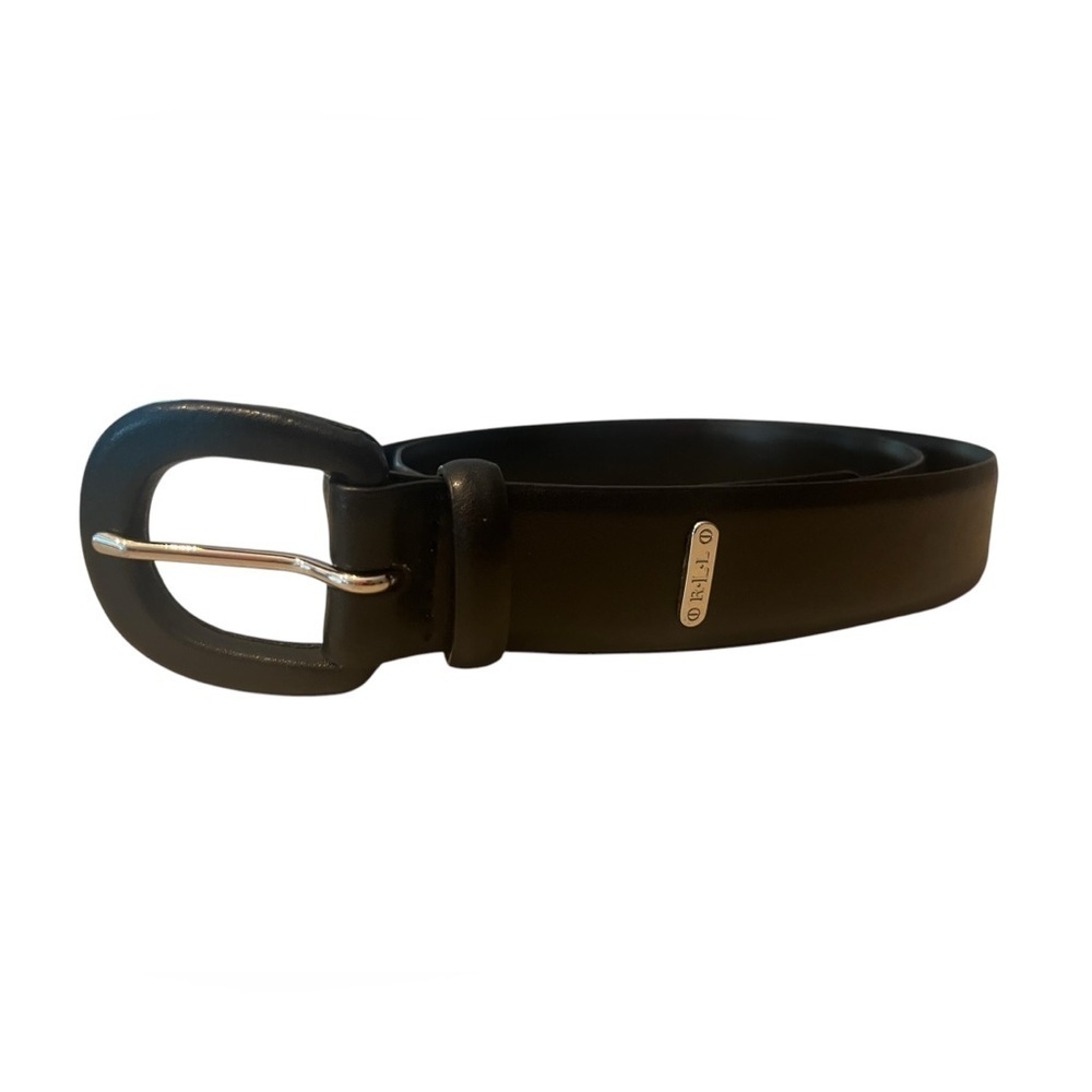 Lauren Ralph Lauren Black Leather Belt Buckle Sz. L